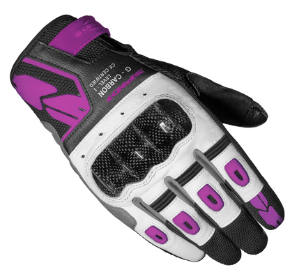 Дамски мото ръкавици SPIDI G-CARBON Black/Fuchsia