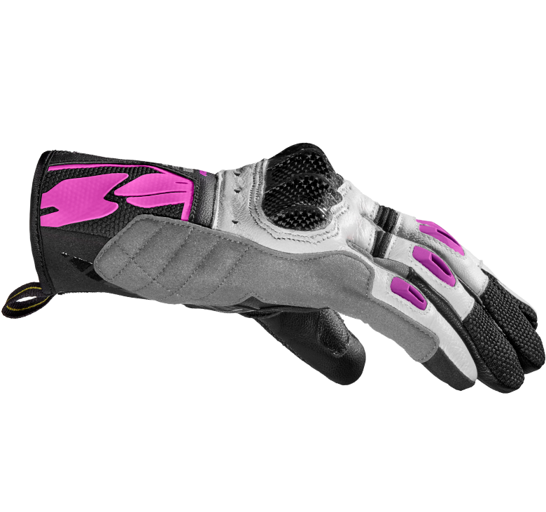 Дамски мото ръкавици SPIDI G-CARBON Black/Fuchsia