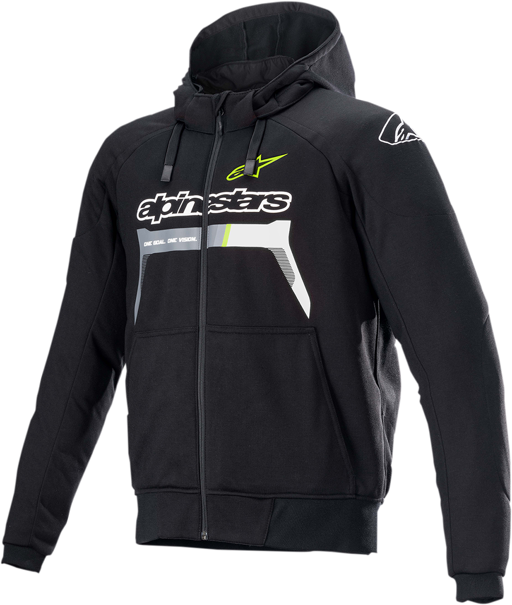 Мото суичър ALPINESTARS Chrome Sport BLACK/YELLOW