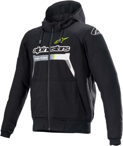 Мото суичър ALPINESTARS Chrome Sport BLACK/YELLOW