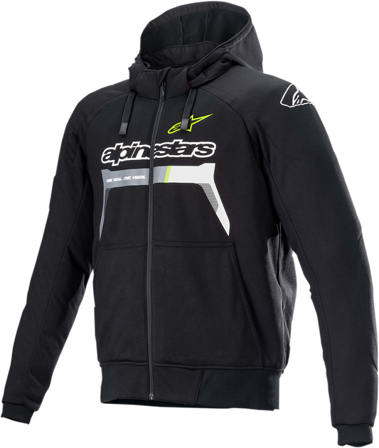 Мото суичър ALPINESTARS Chrome Sport BLACK/YELLOW