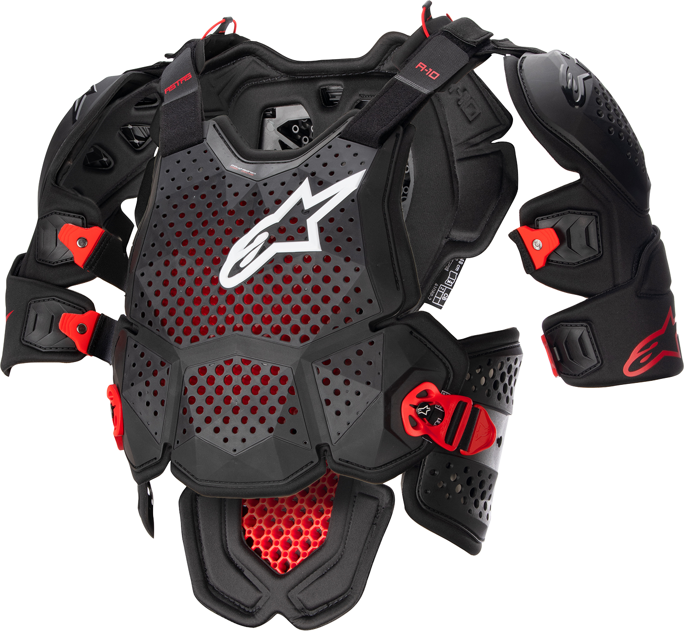 Протекторна броня ALPINESTARS A-10 V2 BLACK/RED