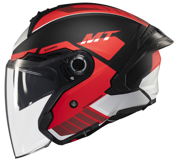 Скутер каска MT COSMO SV CRUISER B5 RED