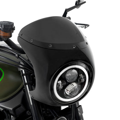 Слюда за мотор с вграден фар CAFE' RACER BARRACUDA