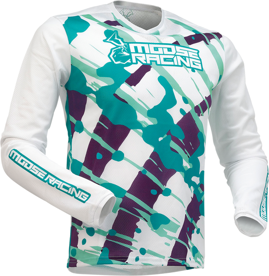 Детска блуза MOOSE RACING AGROID MESH TEAL/PURPLE