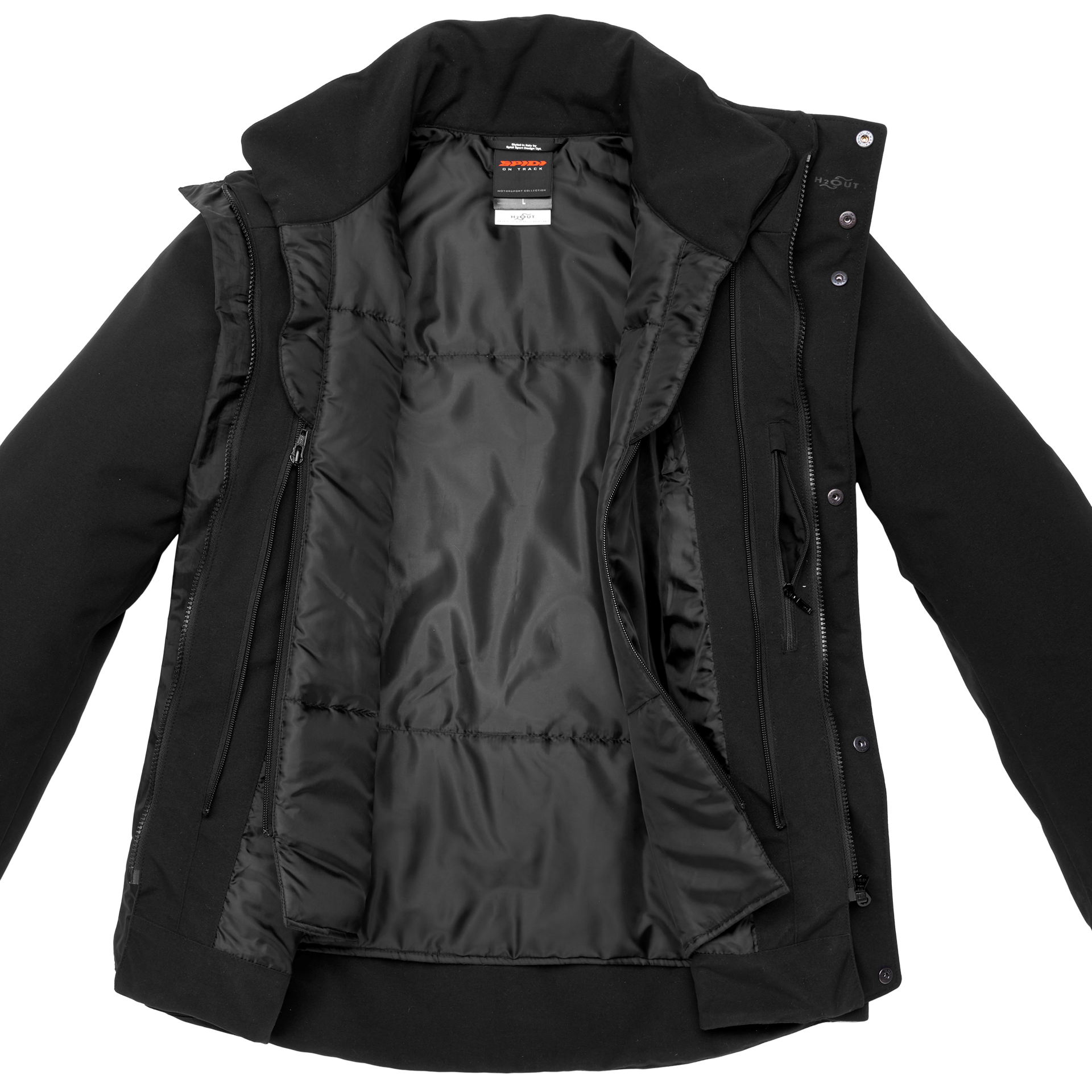 Текстилно мото яке SPIDI GAMMA H2OUT Black
