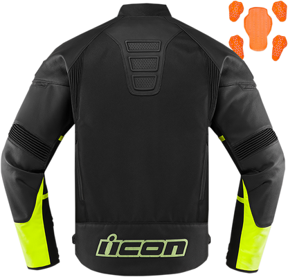 Мото яке ICON CONTRA2 LEATHER HI-VIZ
