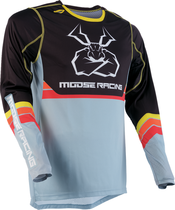 Мотокрос блуза MOOSE RACING AGROID GRAY/YELLOW