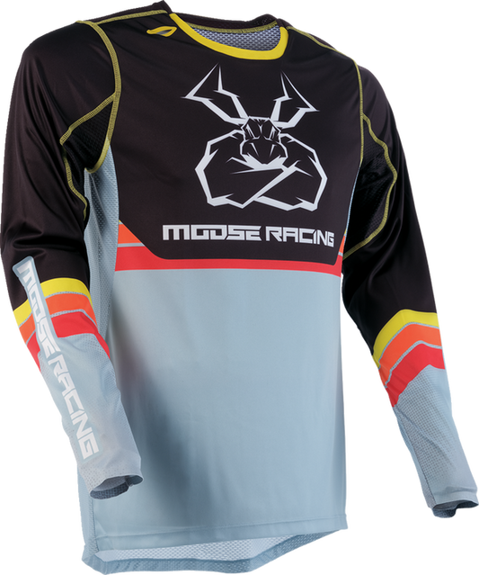 Мотокрос блуза MOOSE RACING AGROID GRAY/YELLOW