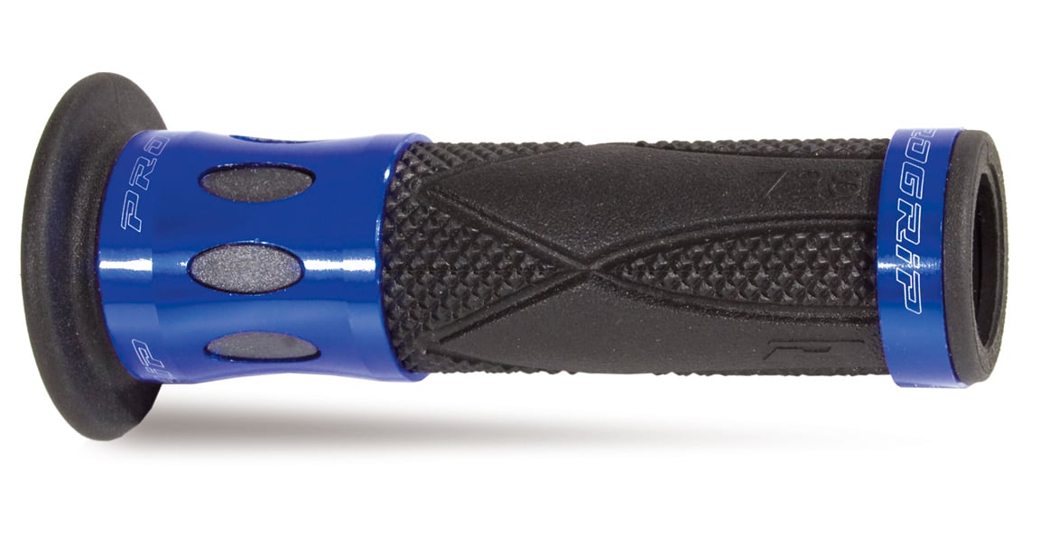 Мото ръкохватки PROGRIP Double Density 728 BK/BL OPEN ENDS