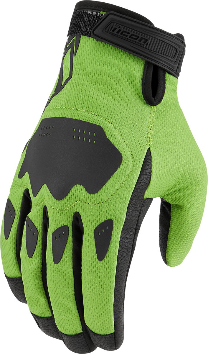 Мото ръкавици ICON HOOLIGAN CE - GREEN