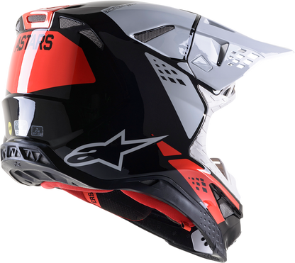Мотокрос каска ALPINESTARS SM8 Factory BLACK/WHITE/RED