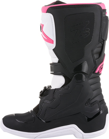 Дамски мотокрос ботуши ALPINESTARS Stella Tech 3 BLACK/WHITE/PINK
