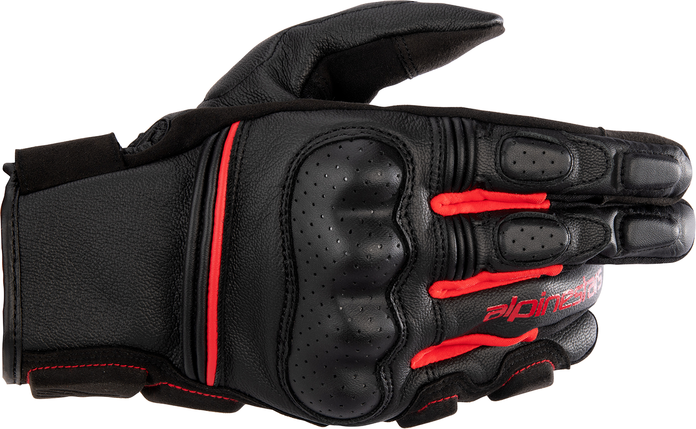 Кожени ръкавици ALPINESTARS PHENOM BLACK/RED