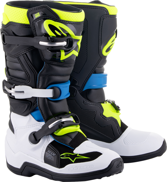 Детски мотокрос ботуши ALPINESTARS Tech 7S BLACK/BLUE/YELLOW