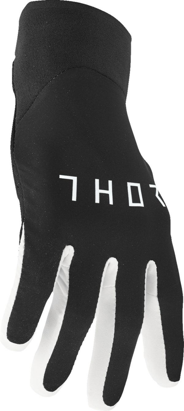 Мотокрос ръкавици THOR AGILE SOLID BLACK/WHITE