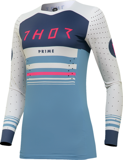 Дамско мотокрос джърси THOR PRIME BLAZE LIGHT BLUE