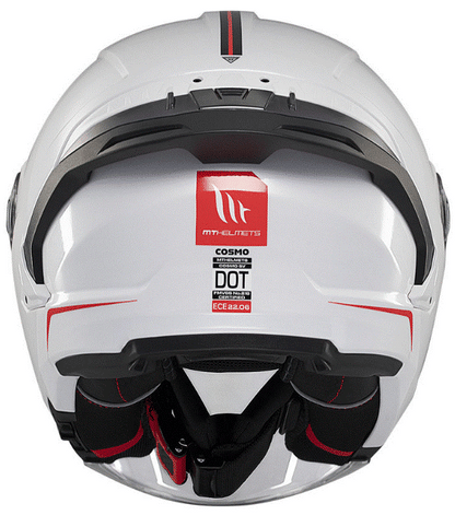 Скутер каска MT COSMO SV SOLID A0 GLOSS WHITE