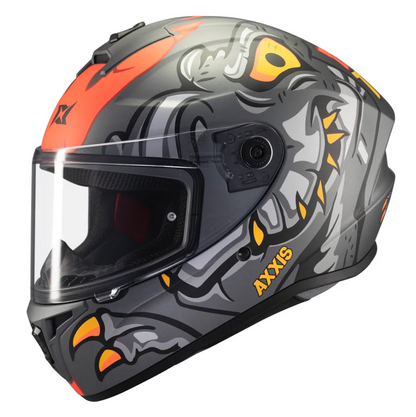Каска AXXIS DRAKEN S DINOTOON B5