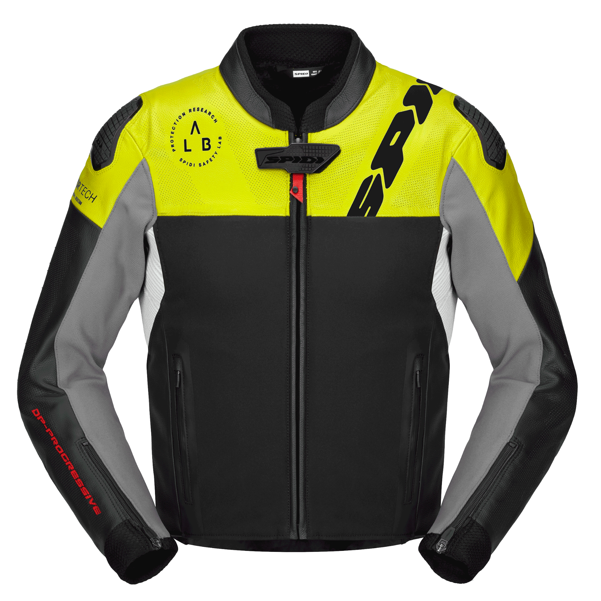 Кожено мото яке SPIDI DP PROGRESSIVE HYBRID PERFORATED Black/Fluo