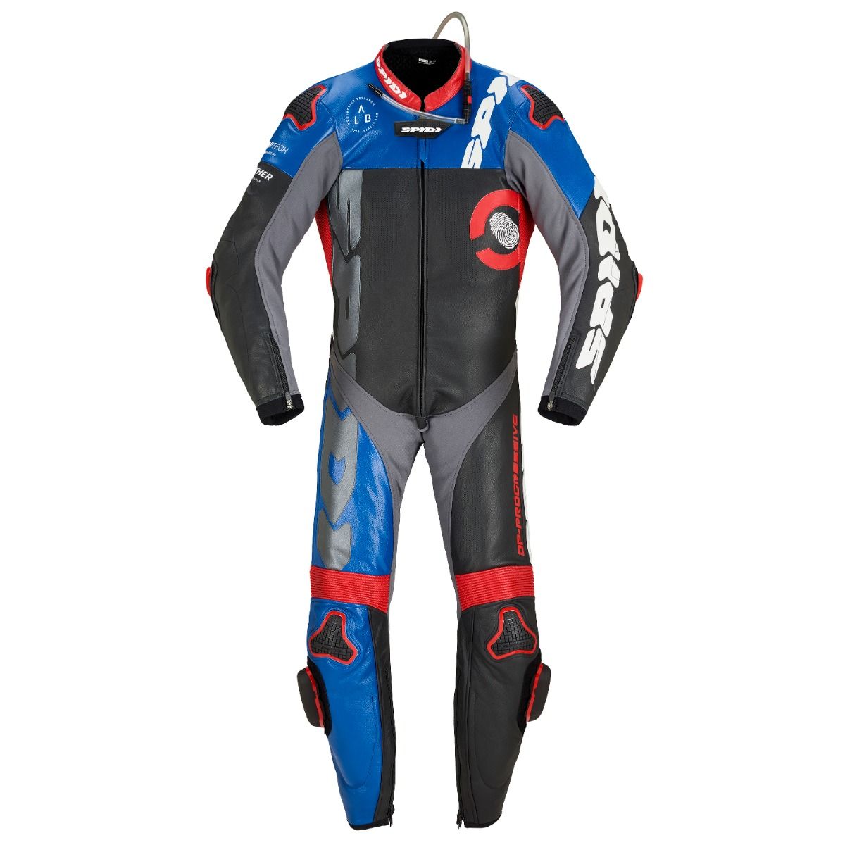 Кожен мото екип SPIDI DP-PROGRESSIVE PRO Black/Red/Blue