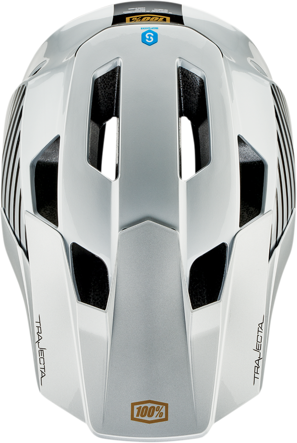 Вело каска 100% TRAJECTA FIDLOCK RANELAGH WHITE