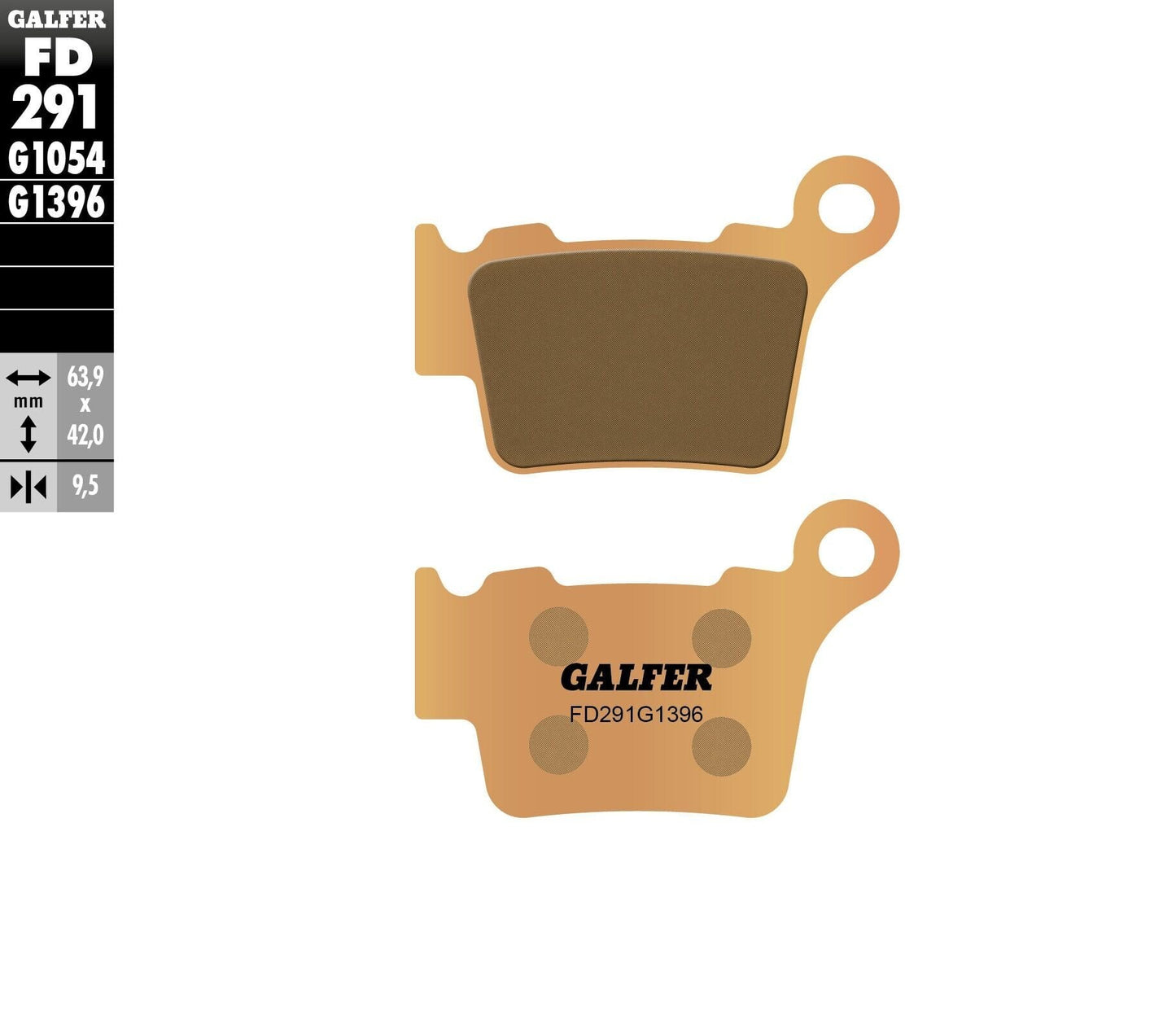 Задни мото накладки Galfer SINTERED FD291G1396