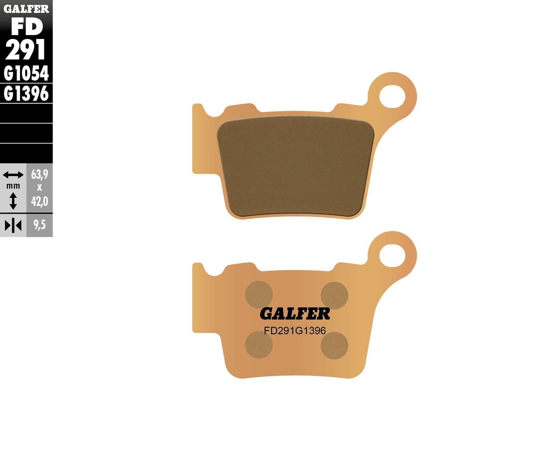 Задни мото накладки Galfer SINTERED FD291G1396