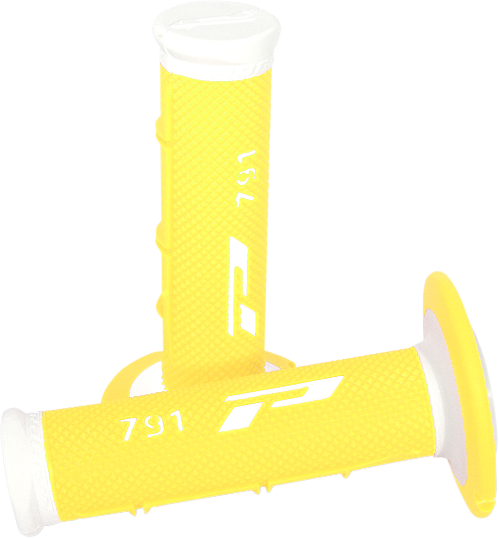Мотокрос ръкохватки PROGRIP Triple Density 791 WHITE/YELLOW