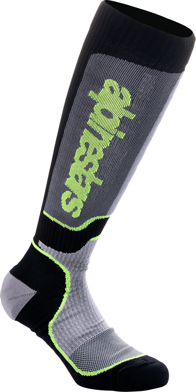 Мотокрос чорапи ALPINESTARS MX PLUS BLK/GY/YLW