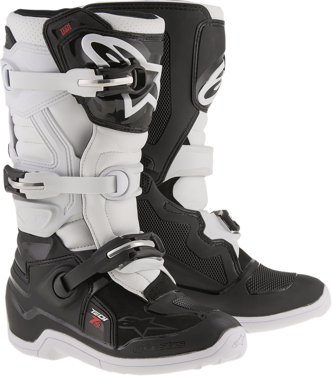 Детски мотокрос ботуши Alpinestars TECH 7S BLACK/WHITE
