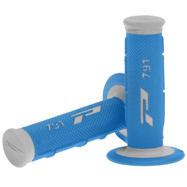 Мотокрос ръкохватки PROGRIP Double Density GREY/LIGHT BLUE