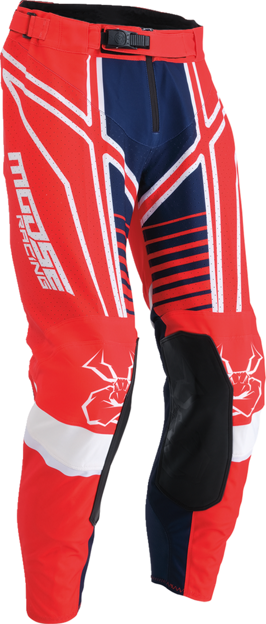 Мотокрос брич MOOSE RACING AGROID PANTS RED/WHITE/BLUE
