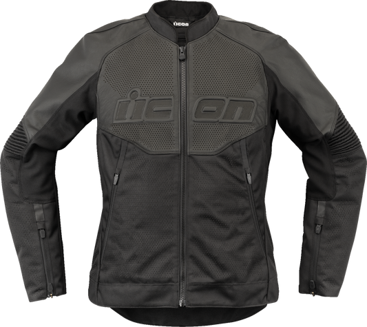 Дамско кожено яке ICON Overlord3™ CE Leather BLACK