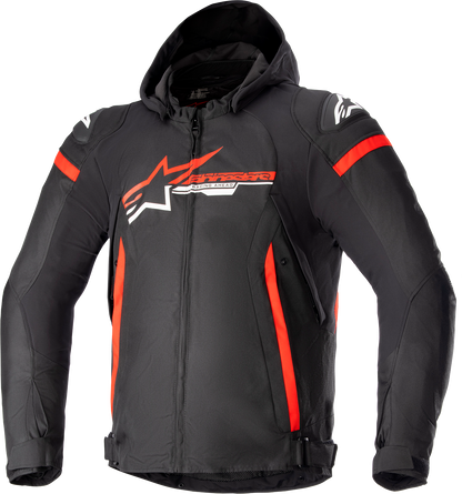 Текстилно мото яке ALPINESTARS Zaca Waterproof BLACK/RED/WHITE