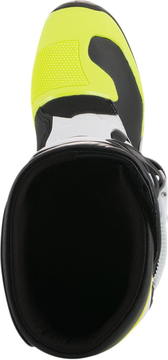 Детски мотокрос ботуши Alpinestars TECH 3S BLACK/WHITE/FLOYELLOW