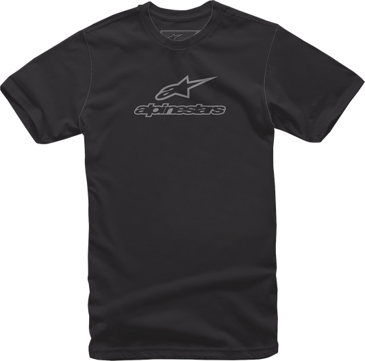 Мото тениска ALPINESTARS TEE WORDMARK BK/GY
