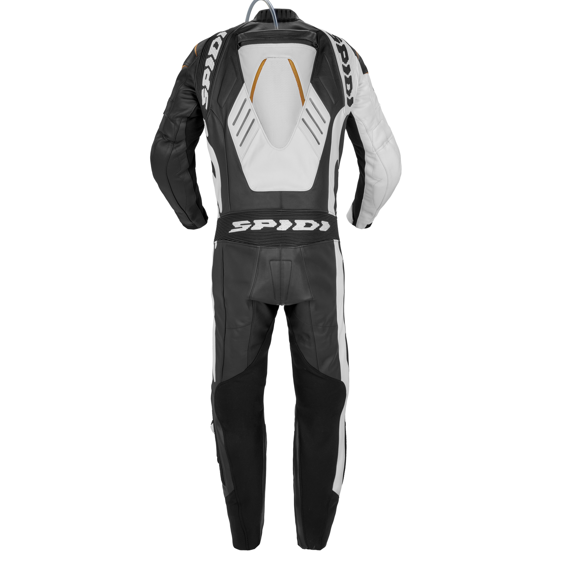 Кожен мото екип с гърбица SPIDI TRACK WIND PRO BLACK/GOLD