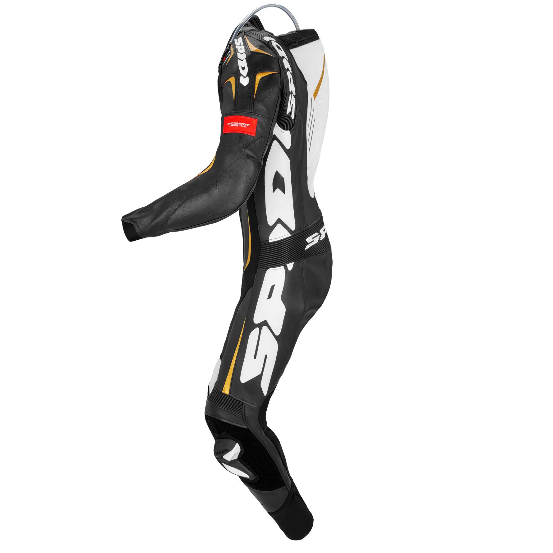 Кожен мото екип с гърбица SPIDI TRACK WIND PRO BLACK/GOLD