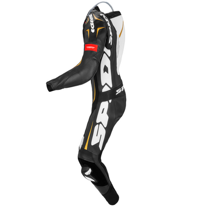 Кожен мото екип с гърбица SPIDI TRACK WIND PRO BLACK/GOLD