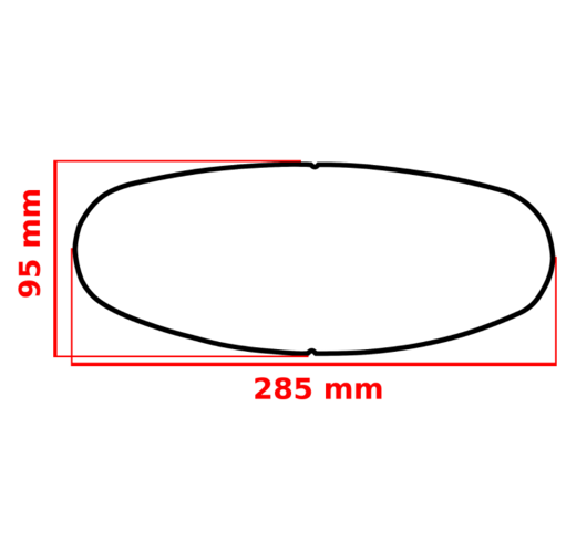 Универсална плака ANTIFOG FOGCITY FULLFACE FCE002 285x95mm