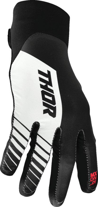 Мотокрос ръкавици THOR AGILE ANALOG BLACK/RED/WHITE