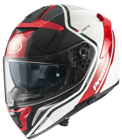 Каска PREMIER DEVIL PH 2 BLACK/WHITE/RED