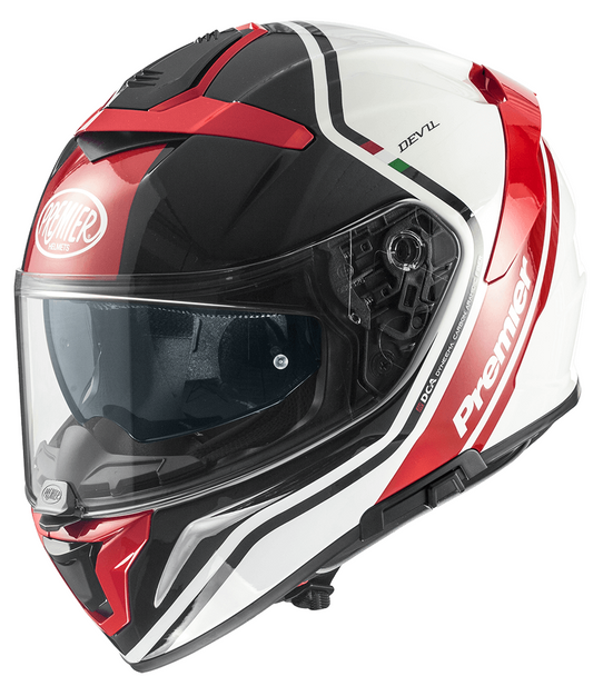 Каска PREMIER DEVIL PH 2 BLACK/WHITE/RED