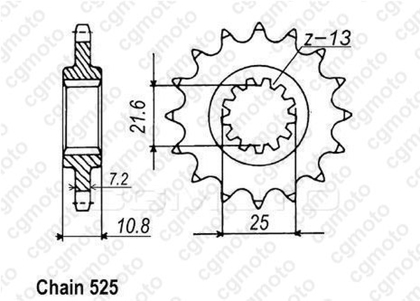 Комплект верига и пиньони REGINA YAMAHA TDM850 96-98