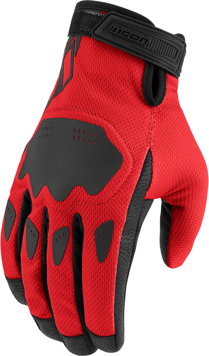 Мото ръкавици ICON HOOLIGAN CE - RED
