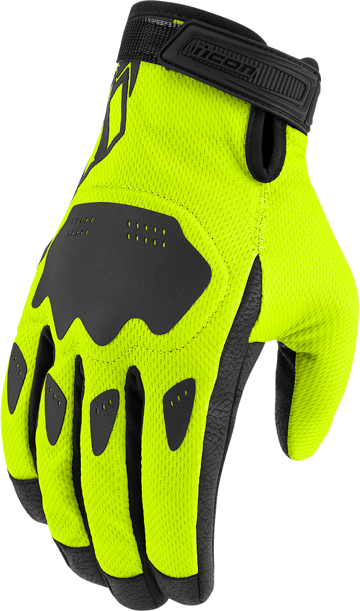 Мото ръкавици ICON HOOLIGAN CE - HI-VIZ