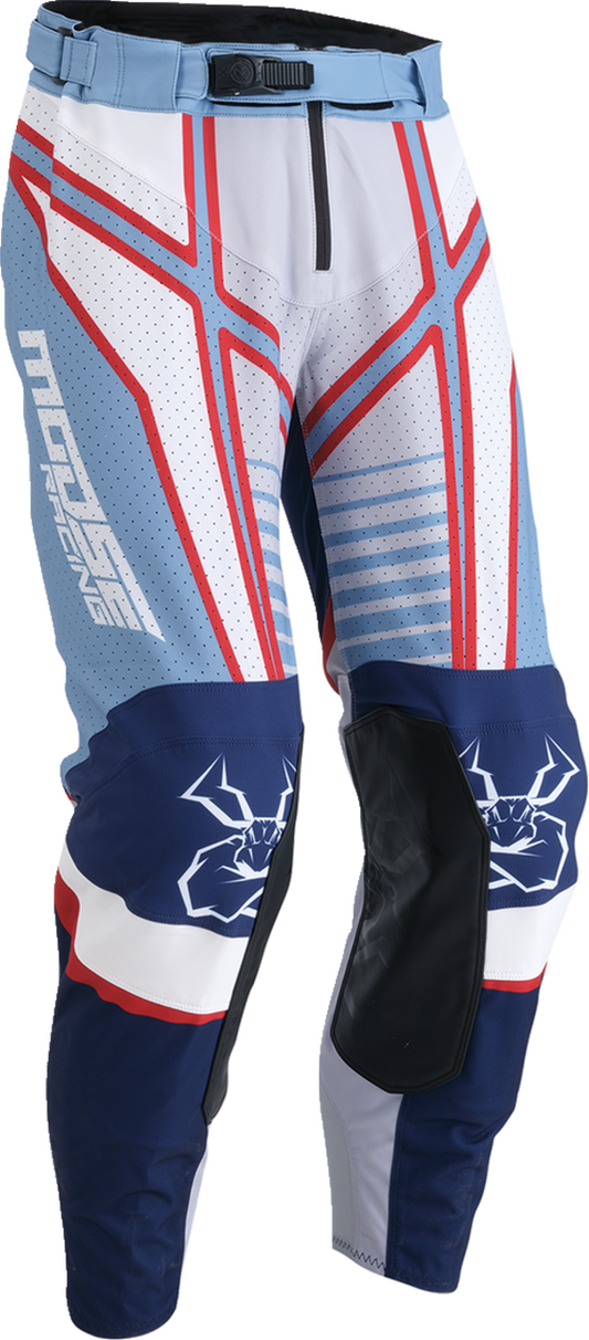 Мотокрос брич MOOSE RACING AGROID GRAY/BLUE/RED