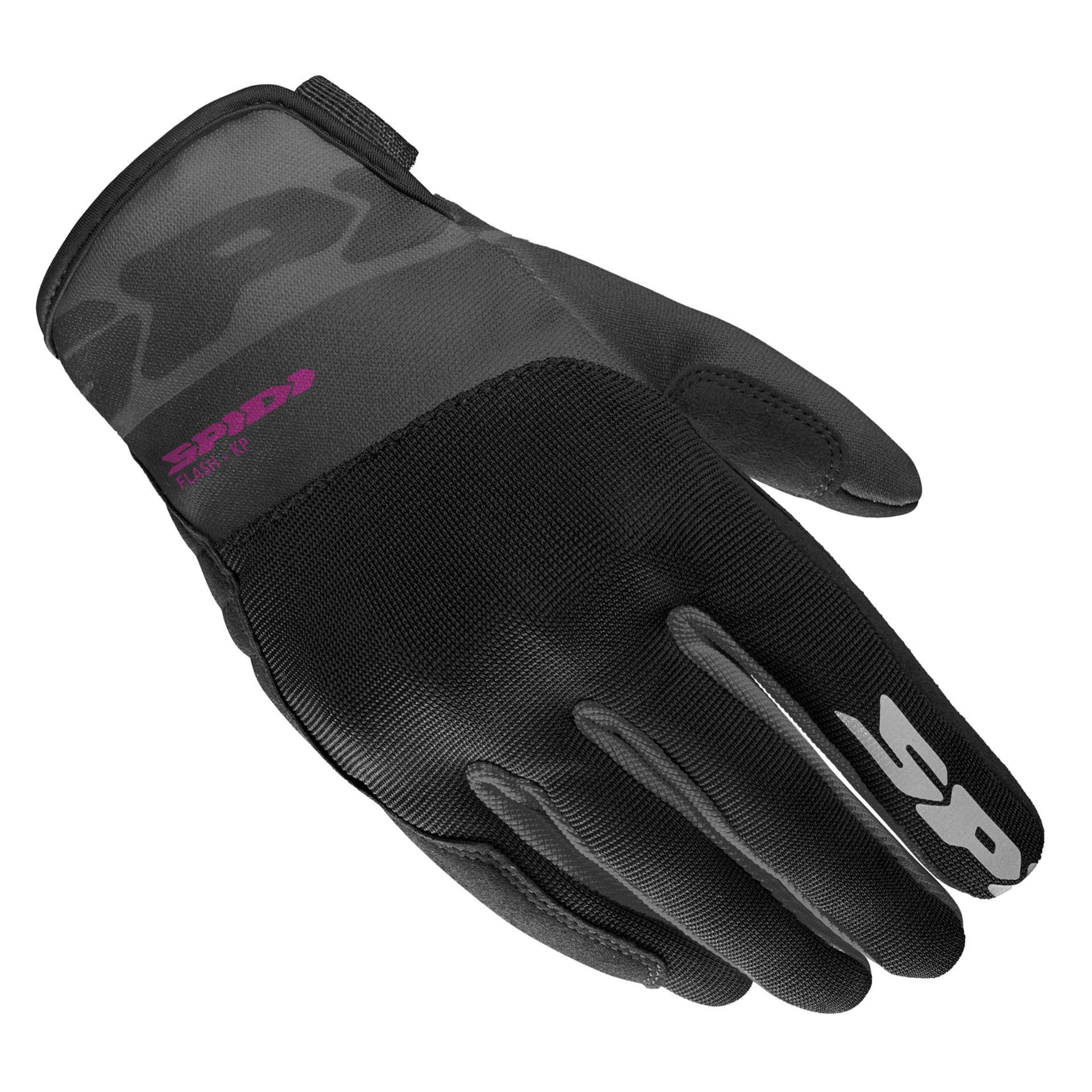 Дамски текстилни мото ръкавици SPIDI FLASH-KP BLACK/FUCHSIA