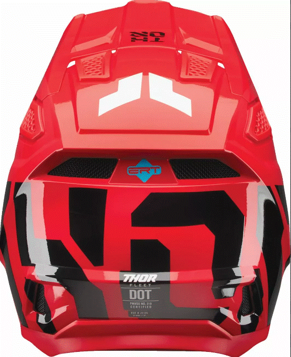 Мотокрос каска THOR FLEET FORGE RED